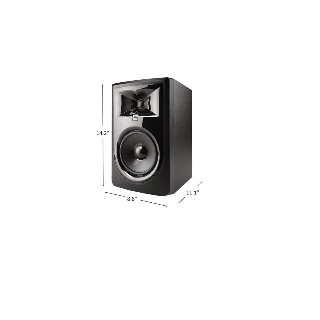 JBL 306PMKII-UK Professional MkII Next-Generation 6" 2-Way Powered Studio Monitor -Black (Pack of 1)