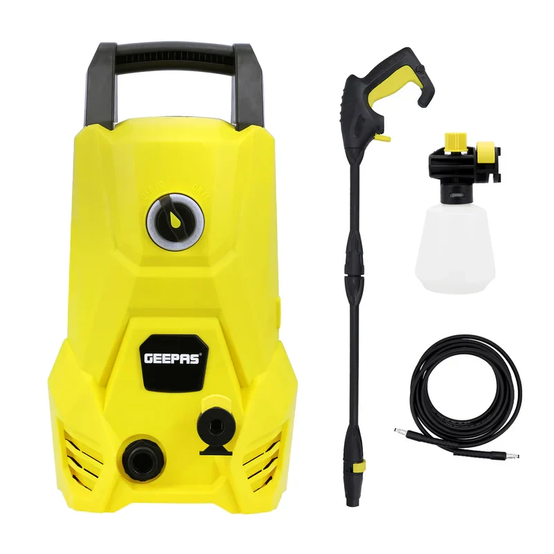 Geepas GCW19029 High Pressure Washer 105BAR Power Washer with 2500W Motor Ideal for Car, Bike, Patio & Home Cleaning Compact Design High effectiveness Performance