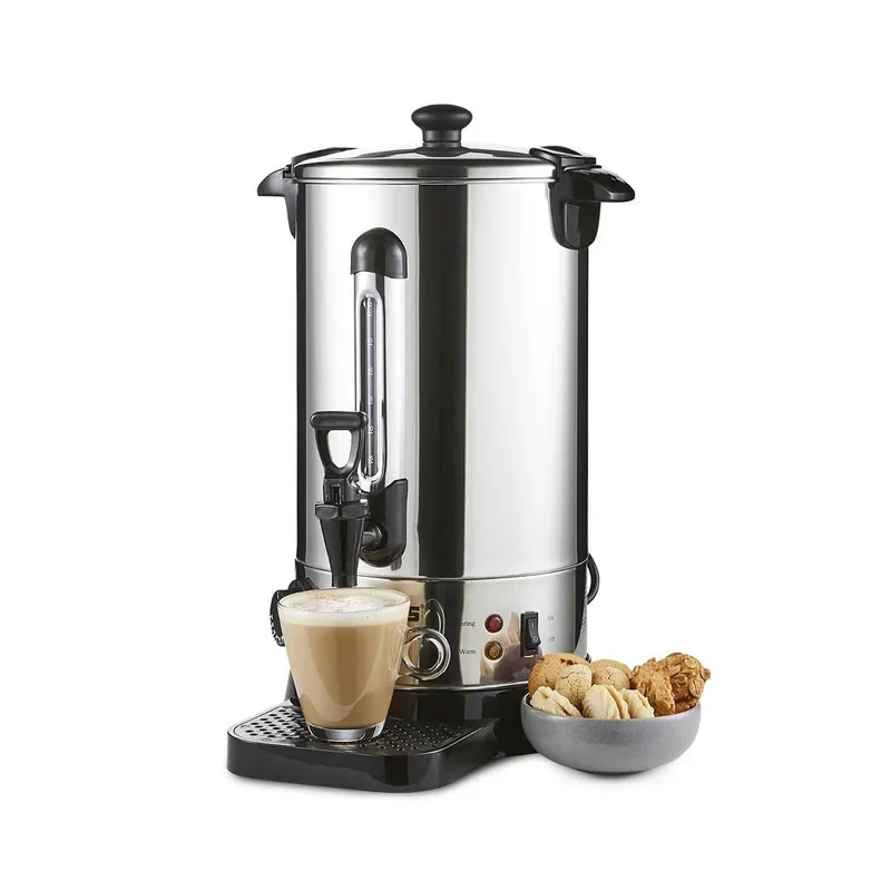 Geepas 10-Liter Stainless Steel Water Boiler GK6155 is a high efficiency 1650W electric hot water dispenser built to last. It's made with durable construction and is safe to use every day.