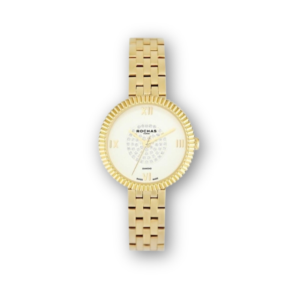 Rochas Ladies Diamond Elegant Ladies Timepiece Luxury Diamond Parisian Inspired Watch