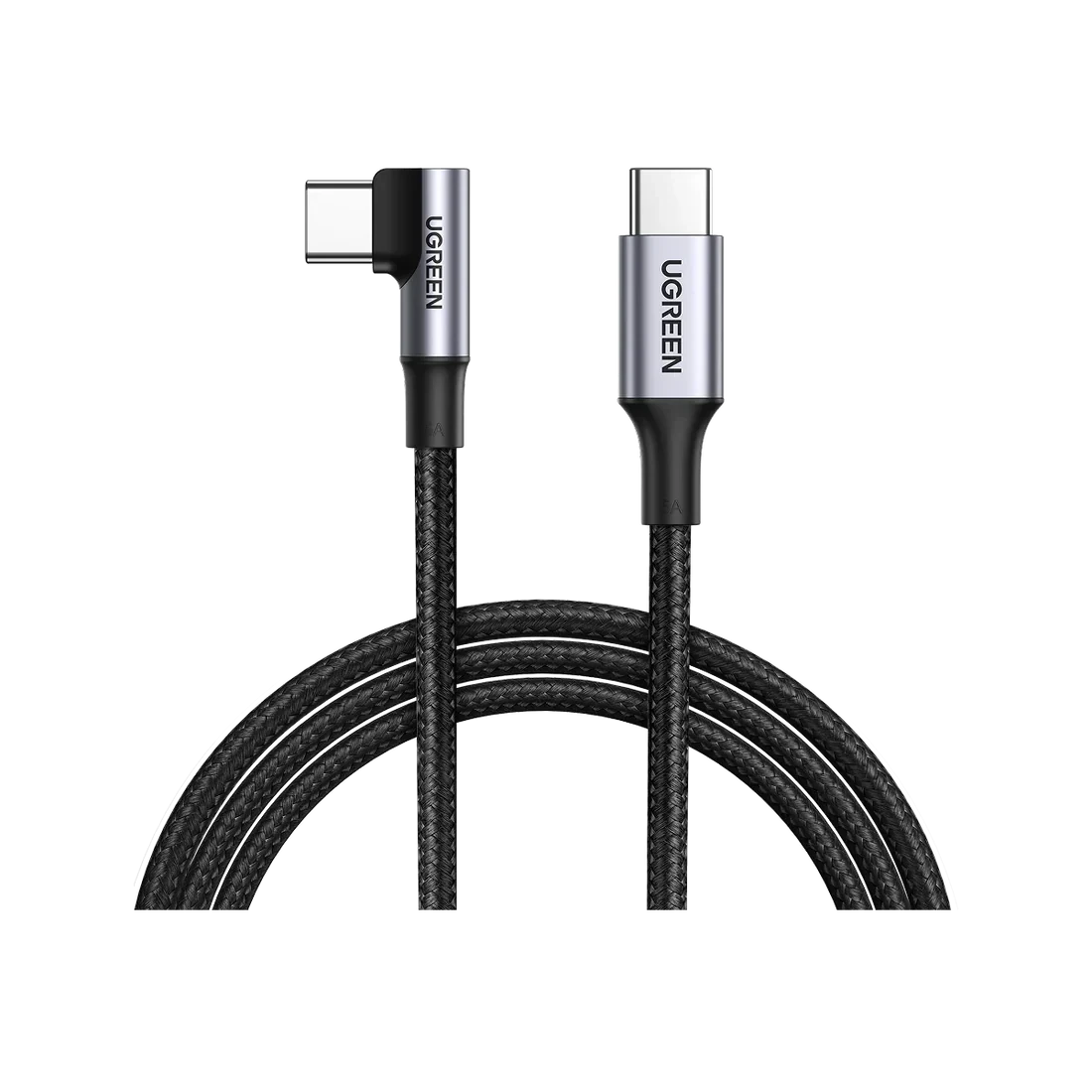 UGREEN USB C to USB C Cable Right Angle 2M 100W 5A PD Fast Charge Type 90 Degree Power Data Lead