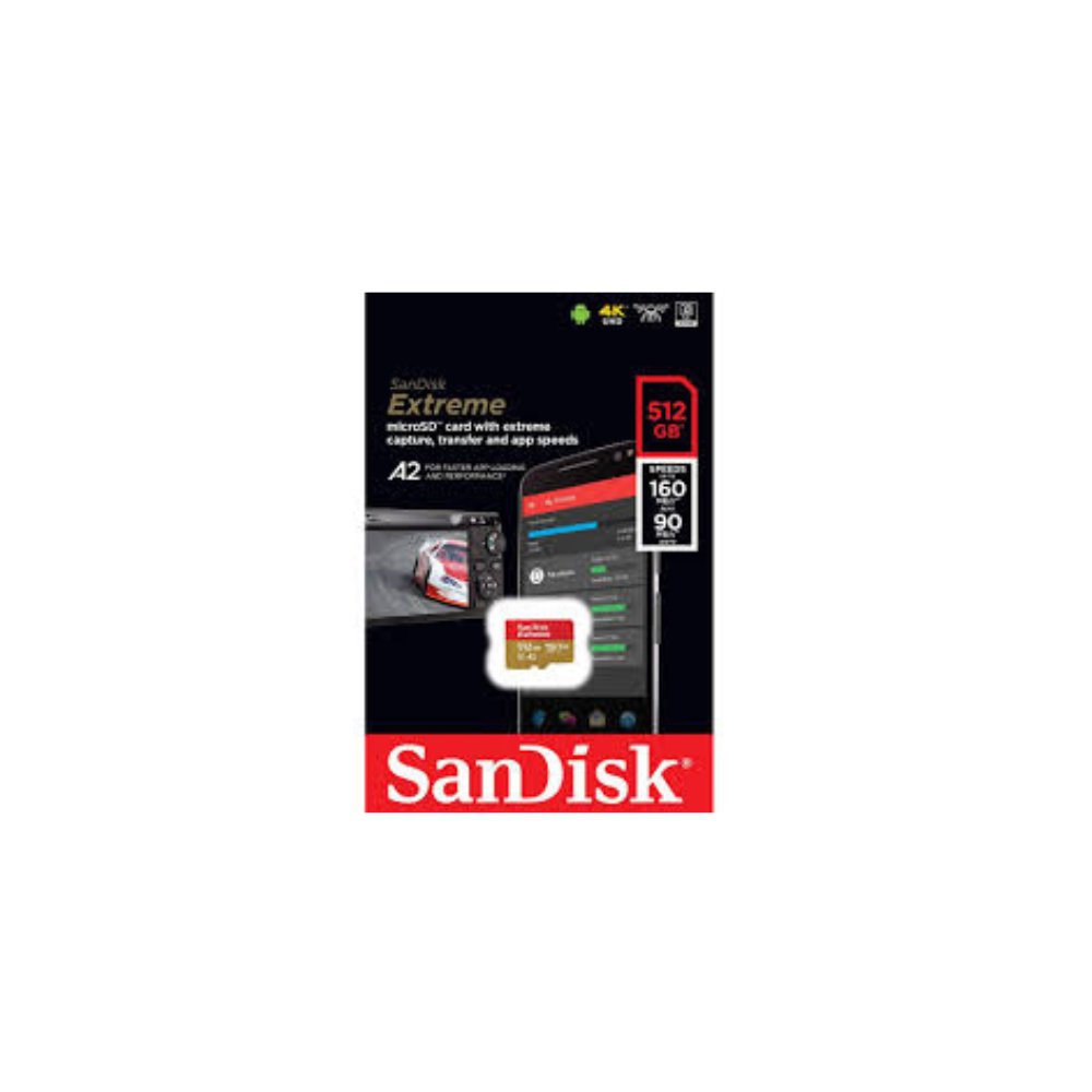 SanDisk 512GB Extreme microSDXC UHS-I CARD - SDSQXA1-512G-GN6MN
