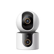 Xiaomi Smart Camera C500 Dual with two 4MP sensors, offering 360-degree coverage, AI-powered human and pet detection, two-way audio communication, and compatibility with the Mi Home app.