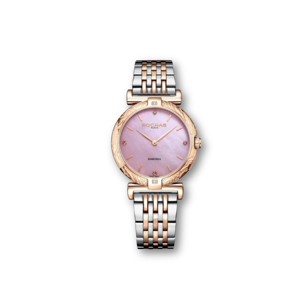Rochas Paris Ladies Swiss Watch with Diamonds Luxury Diamond Wristwatch
