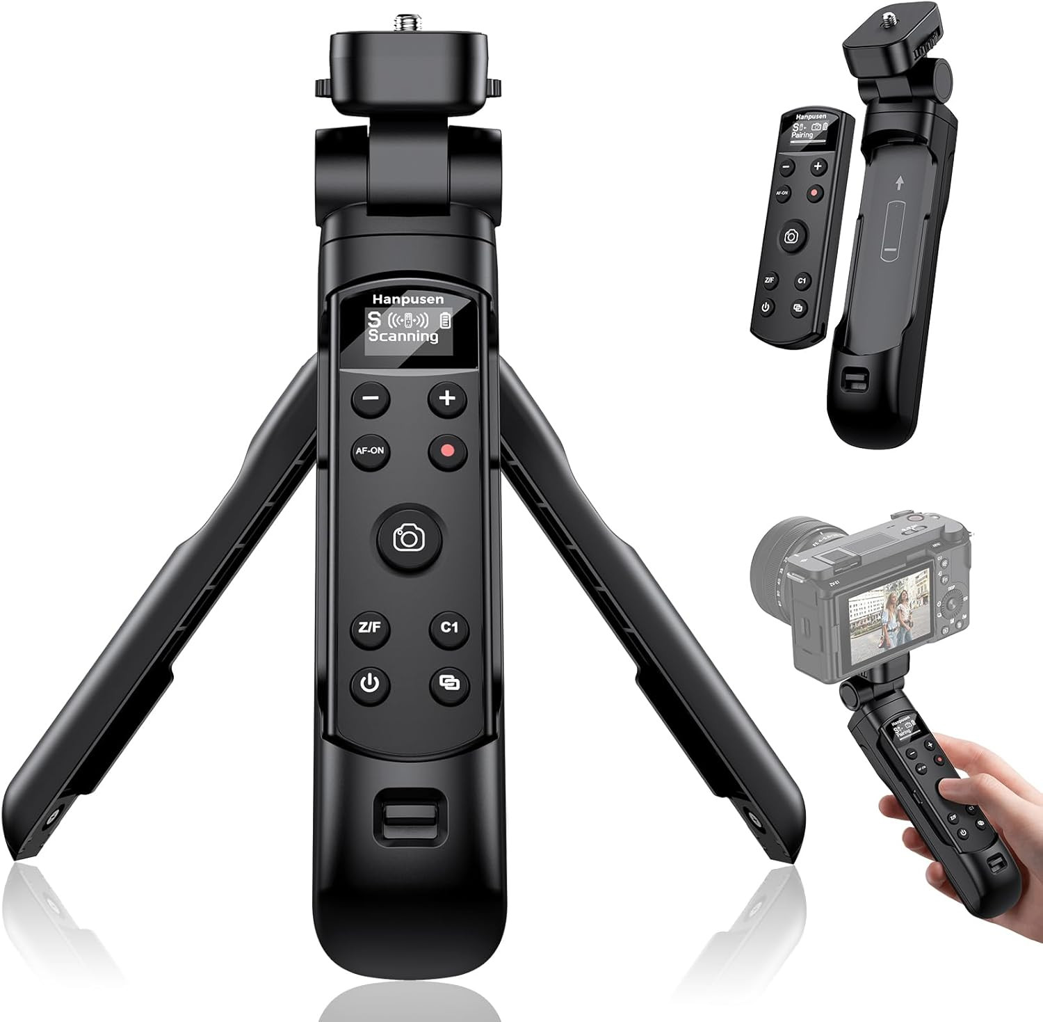 for Sony Tripod Wireless Shooting Grip with Shutter Release - Mini-Tripod with Rechargeable