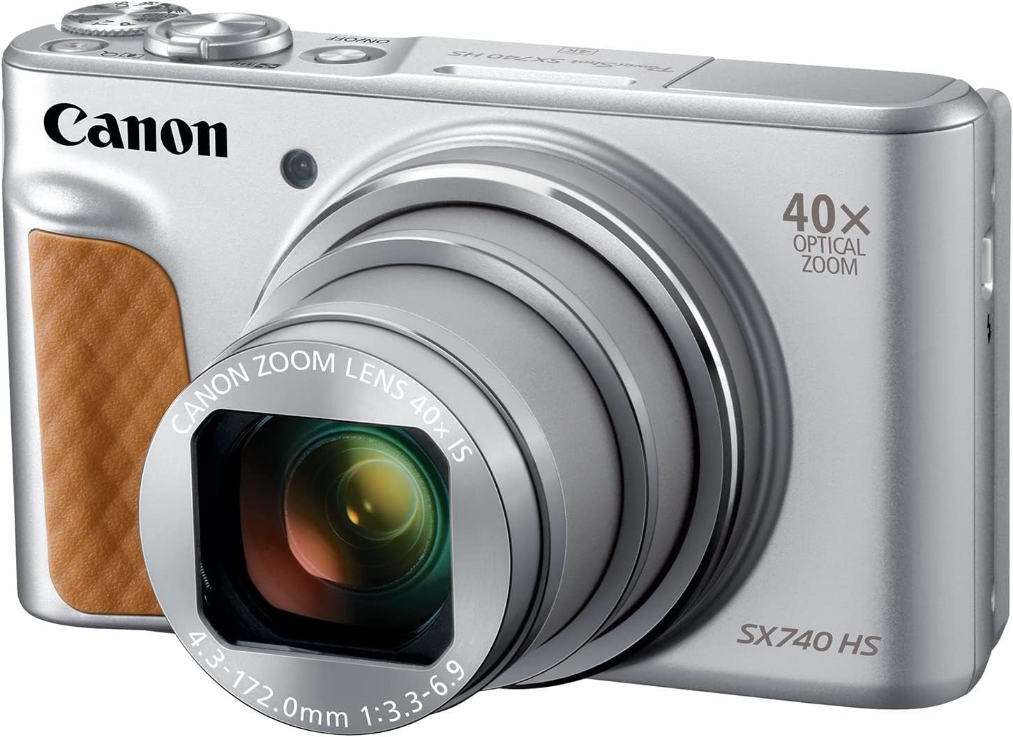 Canon 2956C002 PowerShot SX740 Digital Camera w/40x Optical Zoom & 3 Inch Tilt LCD - 4K VIdeo