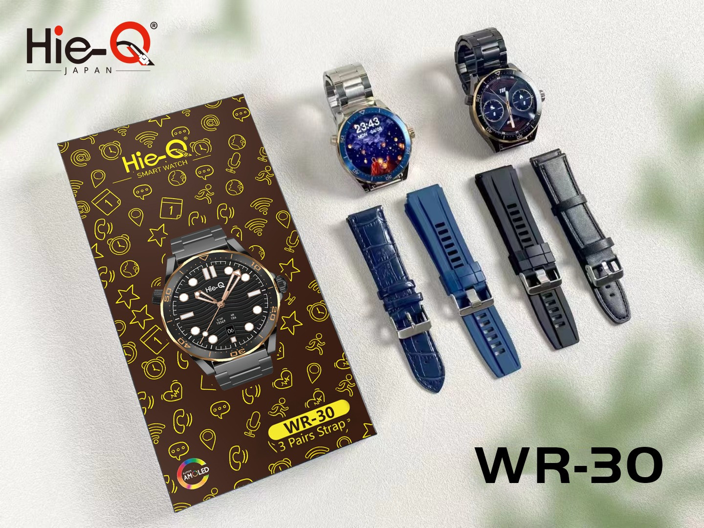 HIE- Q WR- 30 Smart Watch| Bluetooth Calling| AI Voice Assistant| Heart Rate & Sleep Tracker| Leakproof IP68| Fitness Tracker| Long- Lasting Battery