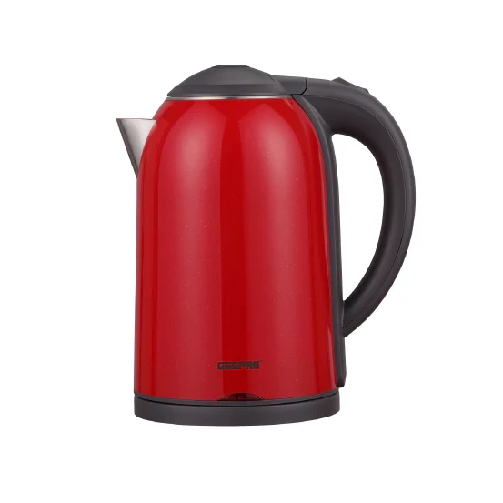 Geepas 1.7L Double Layer Electric Kettle GK38013 with Cool Touch Exterior, Fast Boiling, Stainless Steel Interior, Auto Shut-Off, and Energy Efficient.