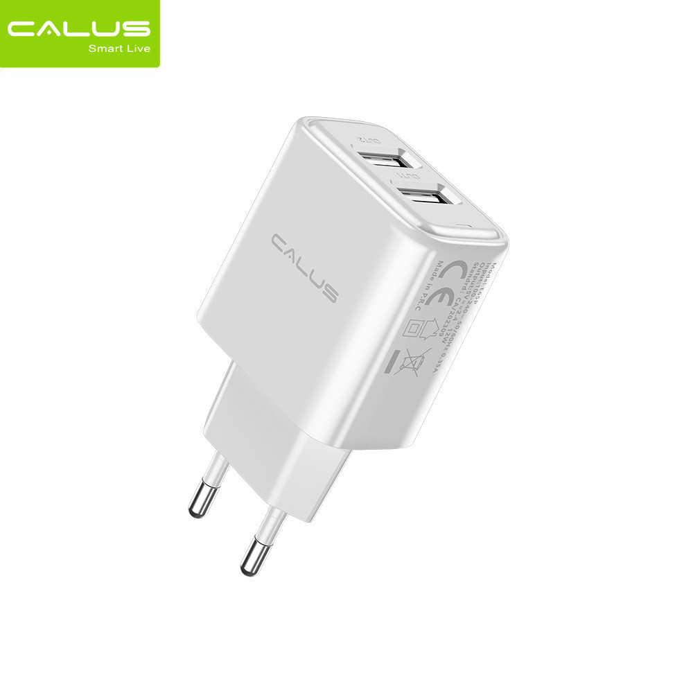 CALUS U65P Charger – A dual USB wall adapter that offers fast charging and has a compact design.