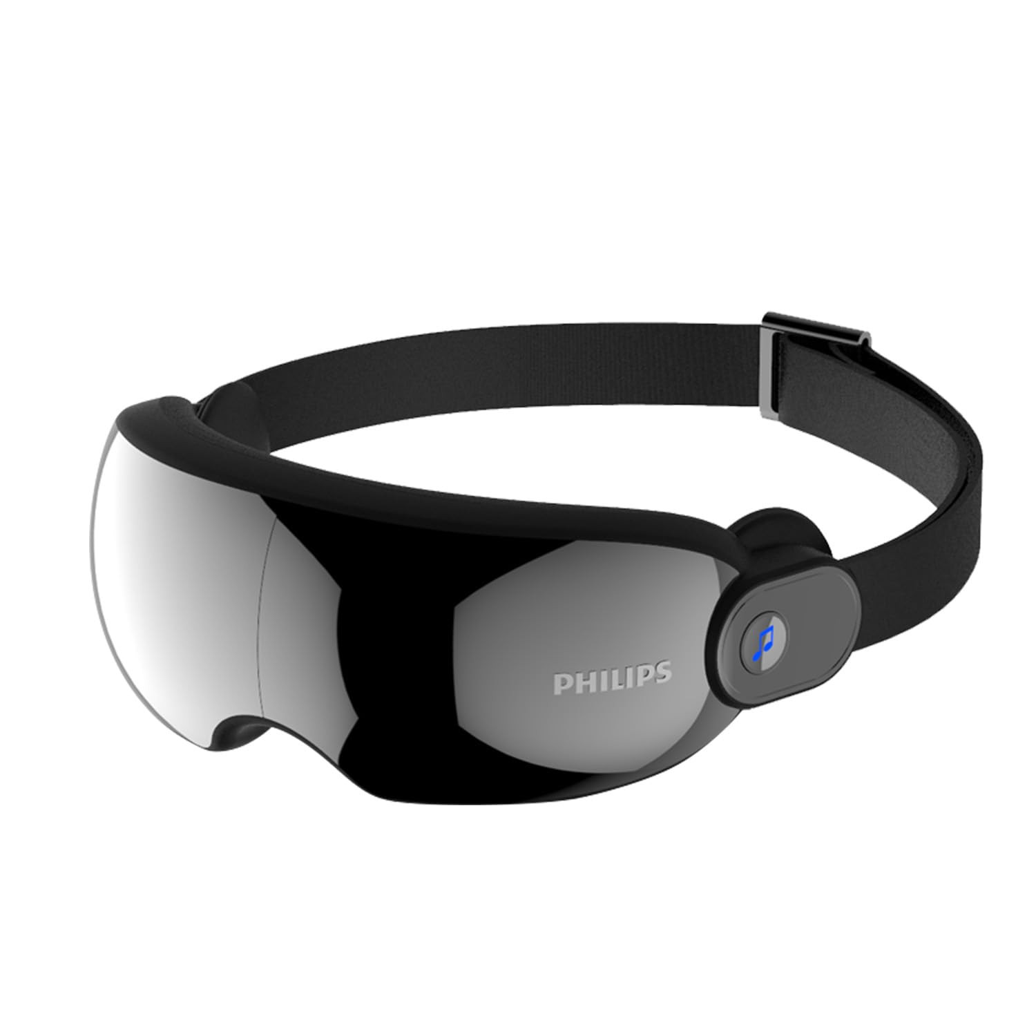 Philips Eye Massager with Heat Air Pressure, Foldable Heating & Compression Eye Massager, 42℃ Warm Compress, Bone Conduction Bluetooth Music, Fatigue Eyestrain Relief, Improve Sleep, 5 Massager Mode