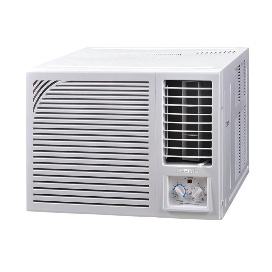 Geepas GACW24057SU 2.0 Ton Window Air Conditioner 24000 BTU Cooling Capacity important T3 Rotary Compressor Fast & Effective Cooling