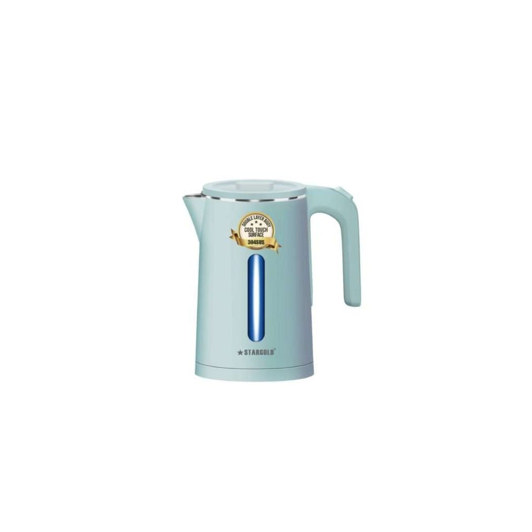 STARGOLD Kettle 1.5 Litre with Automatic Turn-Off Electric Kettle 1500W High-Grade 304 Stainless Steel, AC 220-240V And 360° Swivel, SG-1435