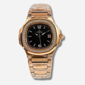 Fitron Two- Tone Ladies Watch – Elegant Stainless Steel Analog Timepiece