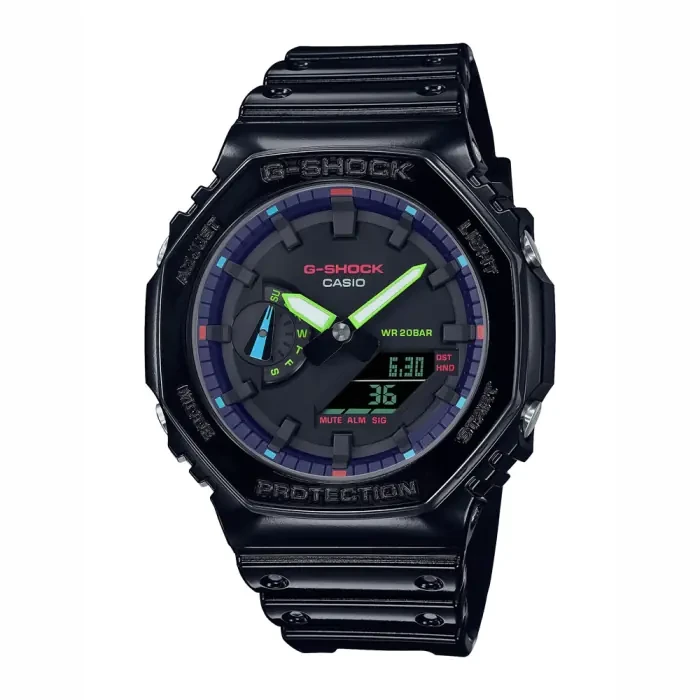 G-SHOCK Virtual Rainbow RGB Men Casual Watch GA-2100RGB-1ADR