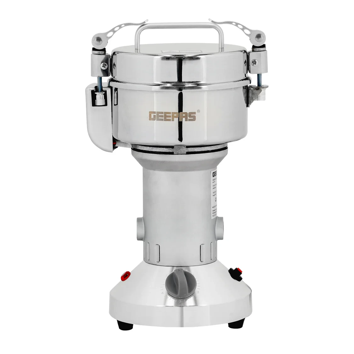 Geepas GCG41014 Food Processor, 1400W High-Speed Grinder with 300g Capacity, Durable Stainless Steel Bowl & Blade, Safety Micro Switch, Open Lid Protection.
