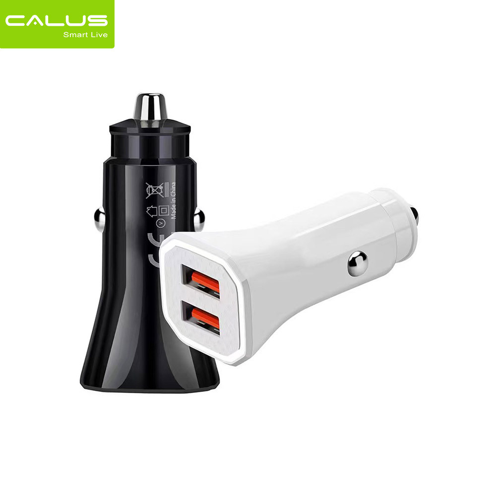 CALUS JL-013 Car Mobile Charger – Dual USB Car Adapter for 12 Volt and 24 Volt Vehicles