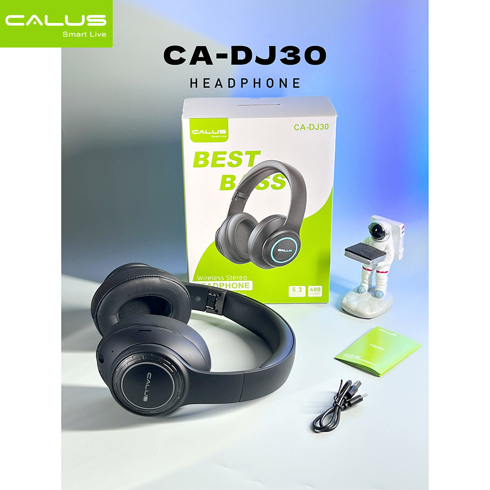 CALUS CA-DJ30 Wireless Headphones - Bluetooth Over-Ear Headset with Memory Card Slot and Deep Bass