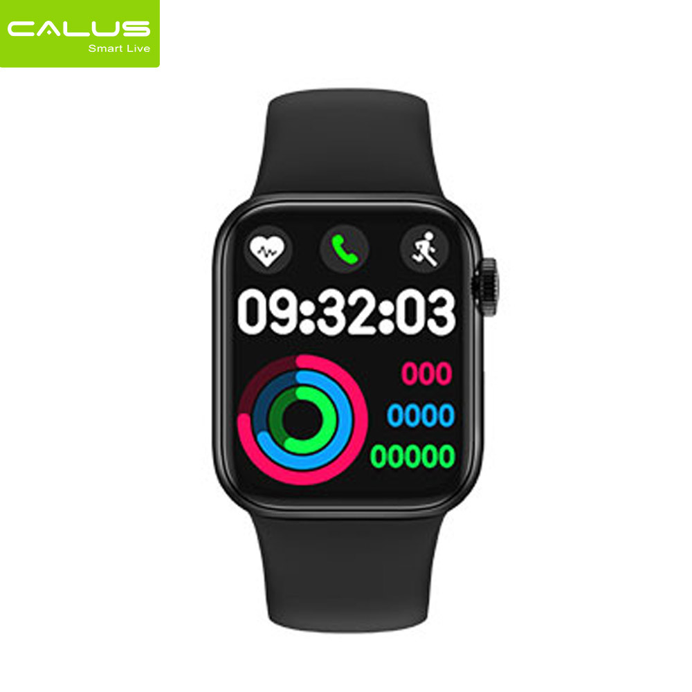 Calus HW12 Smartwatch with Bluetooth calling, heart rate monitoring, and sport tracking features.