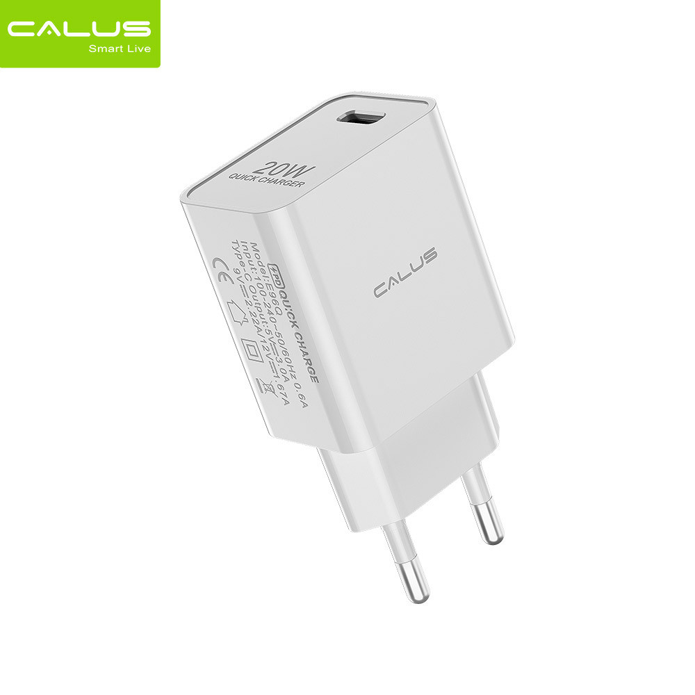 CALUS CA-D8 Charger – A dual USB wall adapter that offers fast charging and has a compact design.