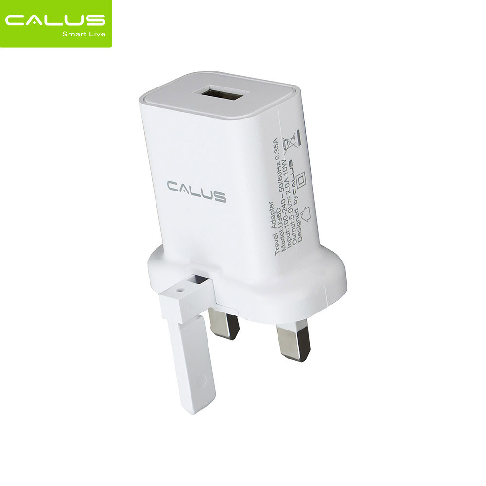 CALUS U36D Charger – A dual USB wall adapter that has a small, compact design and provides dependable charging.