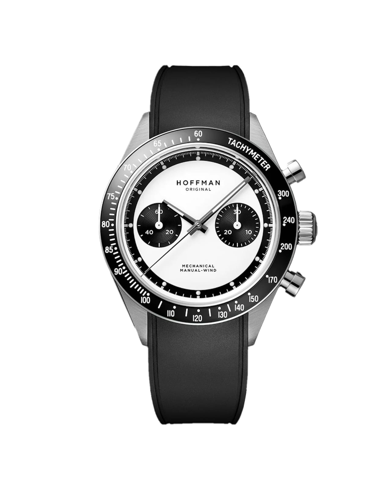 Hoffman Racing 40 Panda Chronograph Hybrid Quartz Steel Black Men's Watch