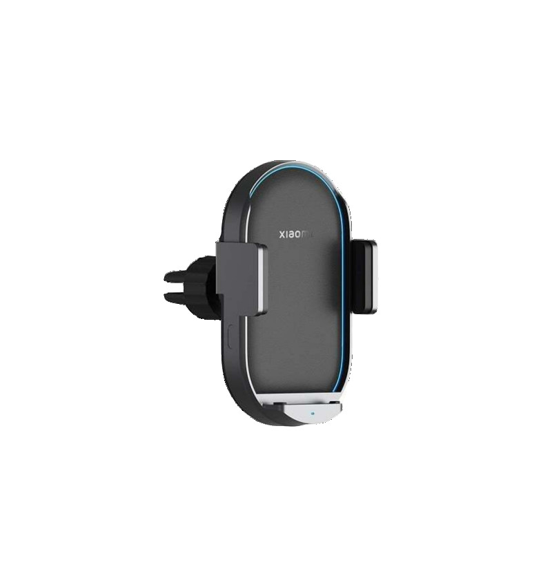 Xiaomi 50W Wireless Car Charger with Fast Charging Mount, Smart Auto-Clamp, Dual Cooling System, and Qi Compatibility.