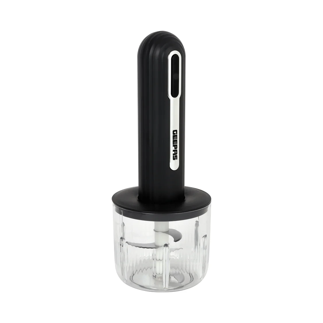 Geepas Rechargeable Mini Chopper GMC42035 is a compact and versatile chopping machine. It comes with a stainless steel blade assembly and includes 4 PET bowls one 400ml and three 200ml.