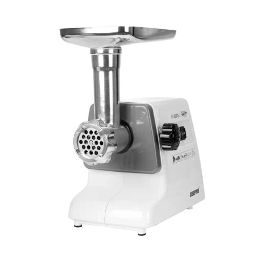 Geepas  Electric Meat Grinder with 2000W Full Copper Motor, Reverse Function, Multi-Function, Stainless Steel Blade, Convenient Metal Cutting Plates, and Metal Gears.