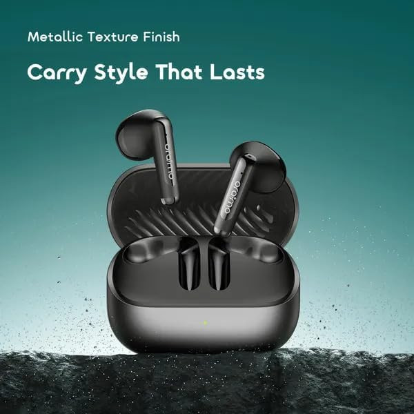 Oraimo SpaceBuds Air+ OTW-323SP – True Wireless Earbuds, 30H Playtime, Sound360, 4-Mic ENC, IPX4 – Black