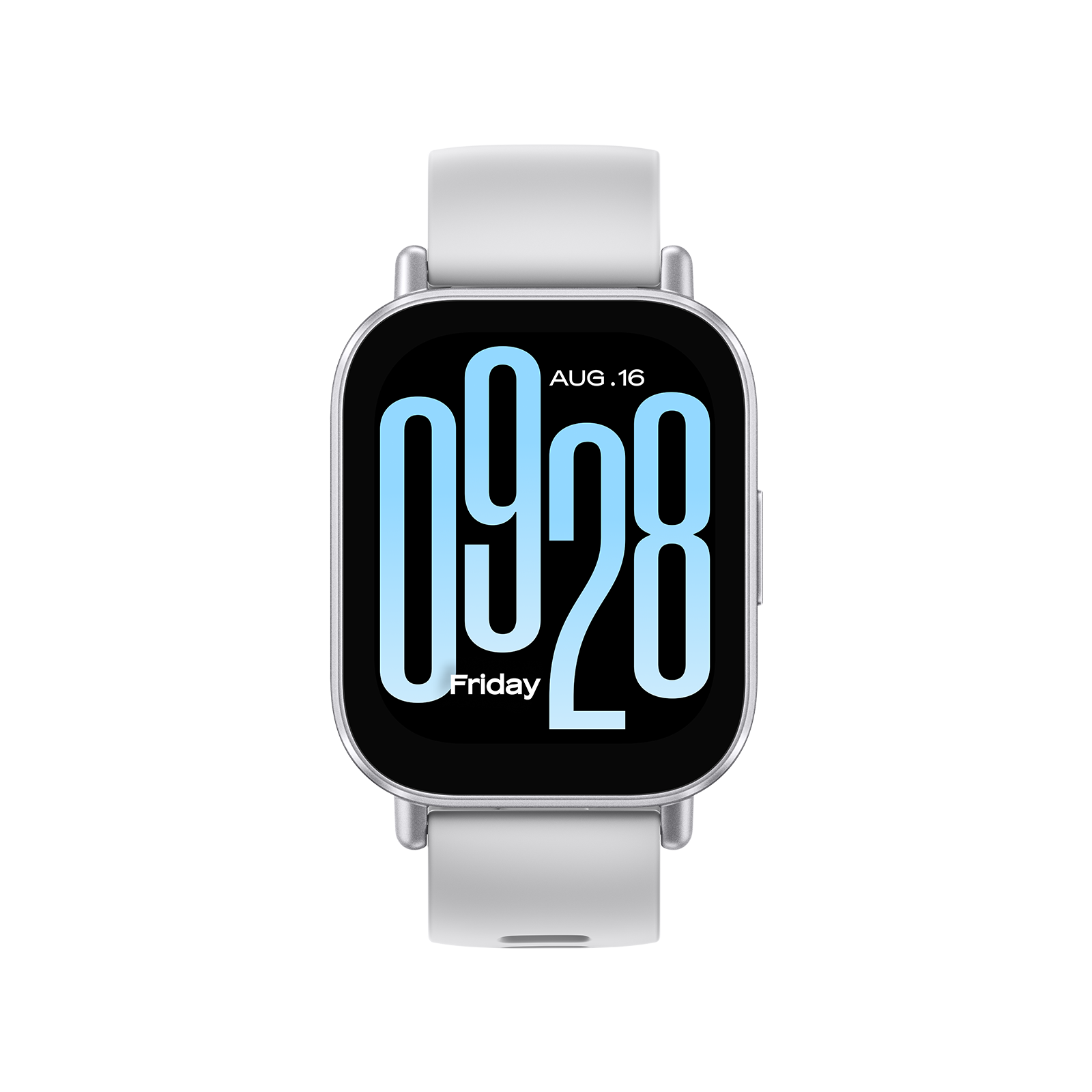 Xiaomi Redmi Watch 5 Active in matte silver color is a smartwatch with a 2.0-inch LCD display. It offers long battery life lasting up to 18 days.