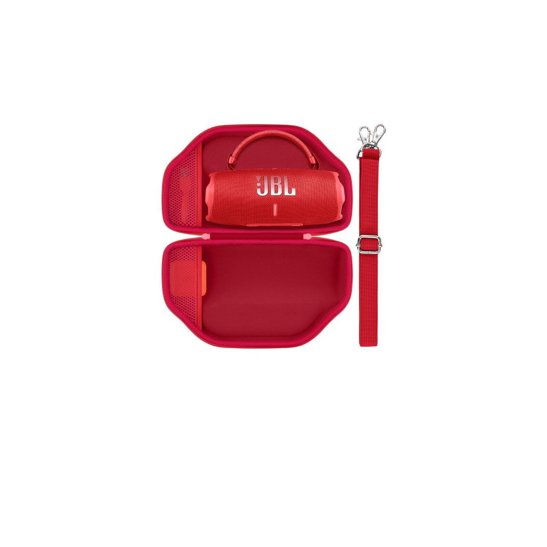 Baval Hard Portable Case Compatible with JBL Charge 6/Charge 5 Portable Waterproof Bluetooth Speaker(Red Case)