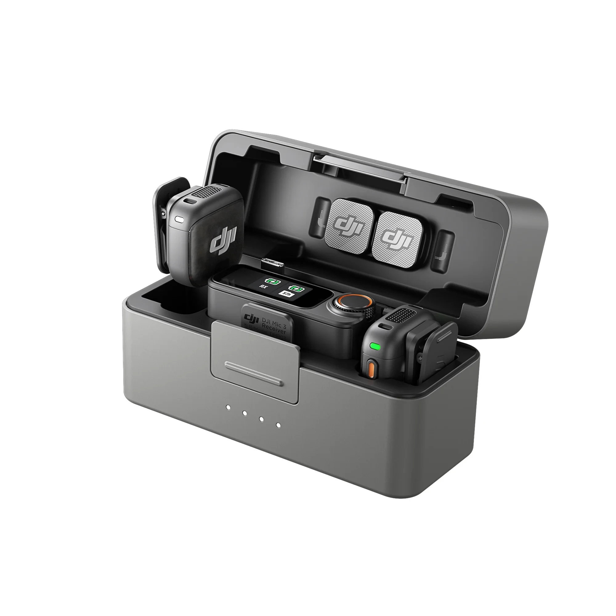 DJI Mic Mini Microphone (2 TX Microphone + 1 RX Receiver + 1 Charging Case) BR - DJI126