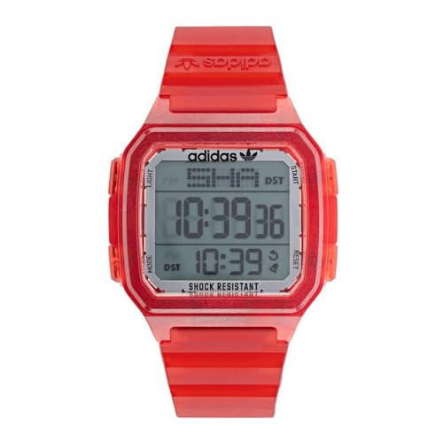 Adidas Originals Silicone Strap Street Digital One GMT Watch Adidas Digital Timepiece