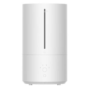 Xiaomi Smart Humidifier 2 with ultrasonic cool mist, UV-C sterilization, quiet operation, and app control in white.