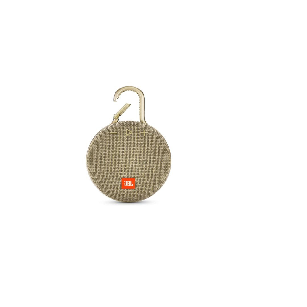 JBL Clip 3, Desert Sand - Waterproof, Durable & Portable Bluetooth Speaker