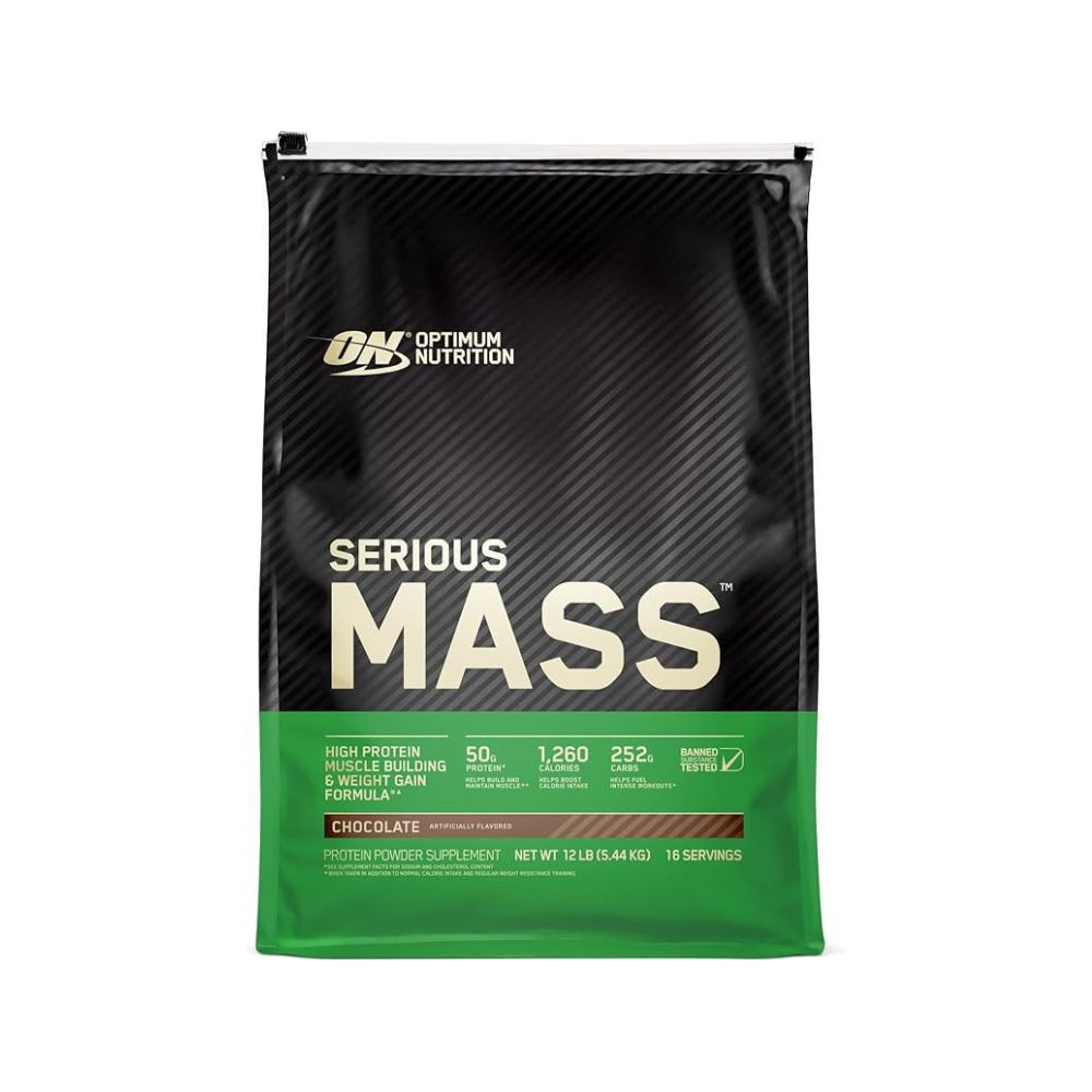 Optimum Nutrition Serious Mass Weight Gainer Protein Powder 12LB