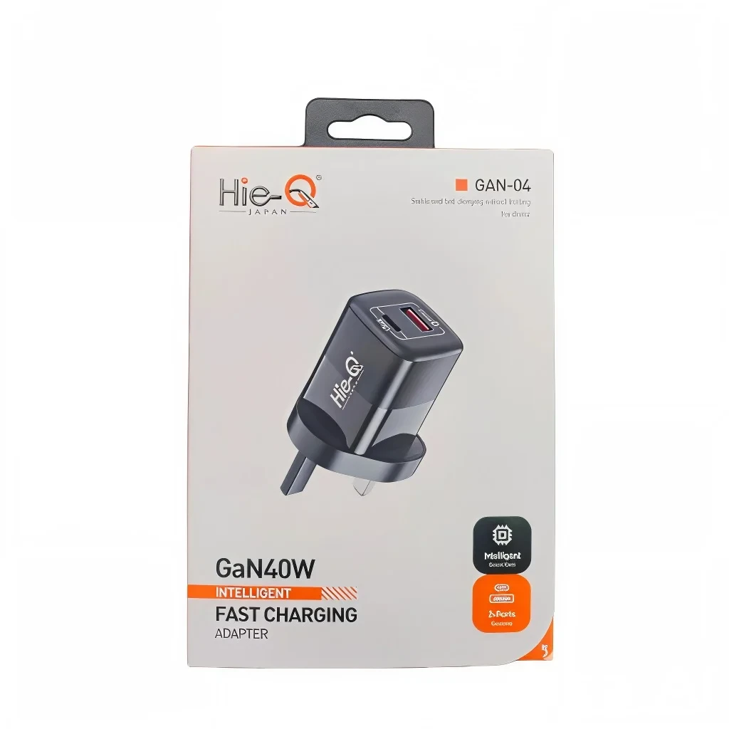 HIEQ GAN- 04 Fast Charging appendage – 4Multi-Port, 18W QC 3.0 SupportUltra-Fast Charging for Multiple bias