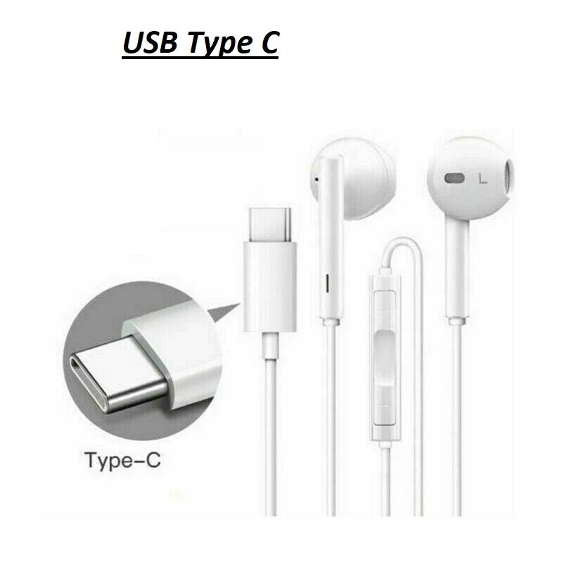 Type C Hands Free (Original) – Compatible all devices with Type C Audio Jack