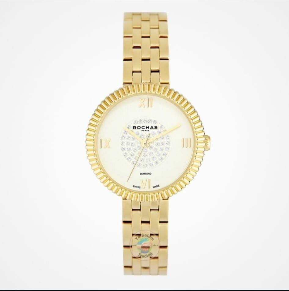 Rochas Ladies Diamond Elegant Ladies Timepiece Luxury Diamond Parisian Inspired Watch