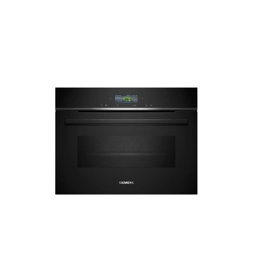 Siemens iQ700 Built-In Compact Electric Oven W/Microwave Function, CM724G1B1M (45 L, Black)