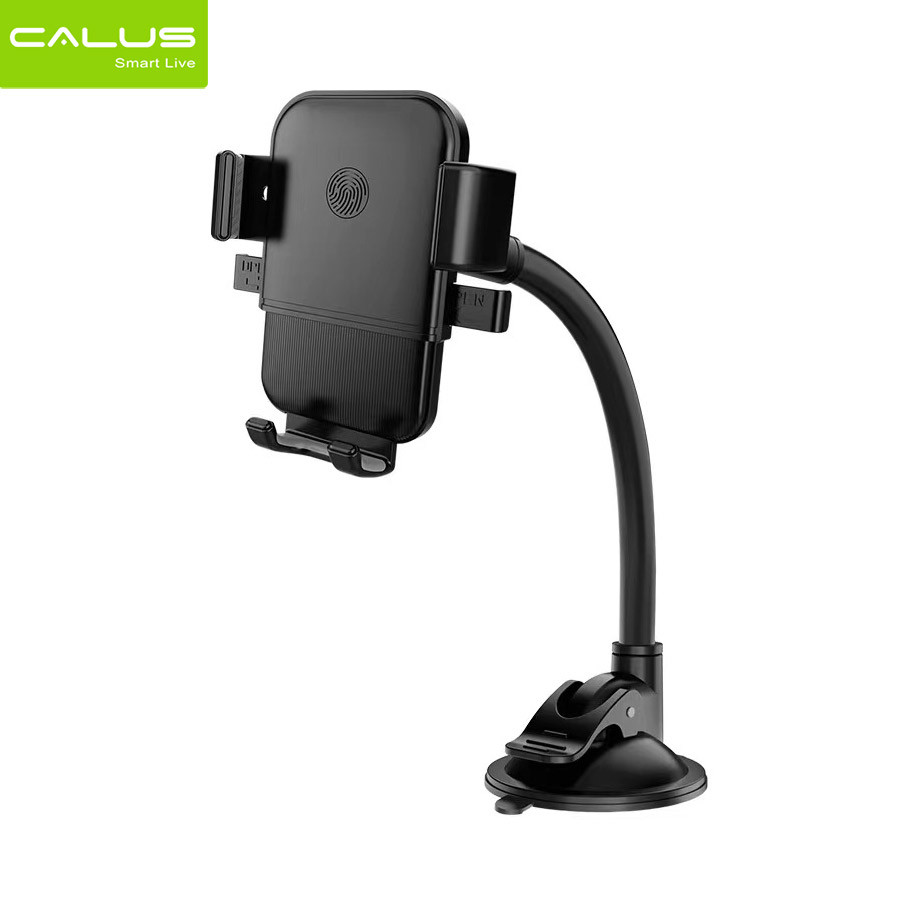 CALUS CA-B205 Car Phone Stand – A universal phone holder that can be used on the dashboard or windshield, offering adjustable positioning for easy access and clear view while driving.