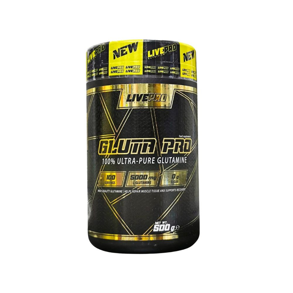 LIVEPRO Glutamine Muscle Recovery Strength Immune Support 100 Pure L Glutamine Powder