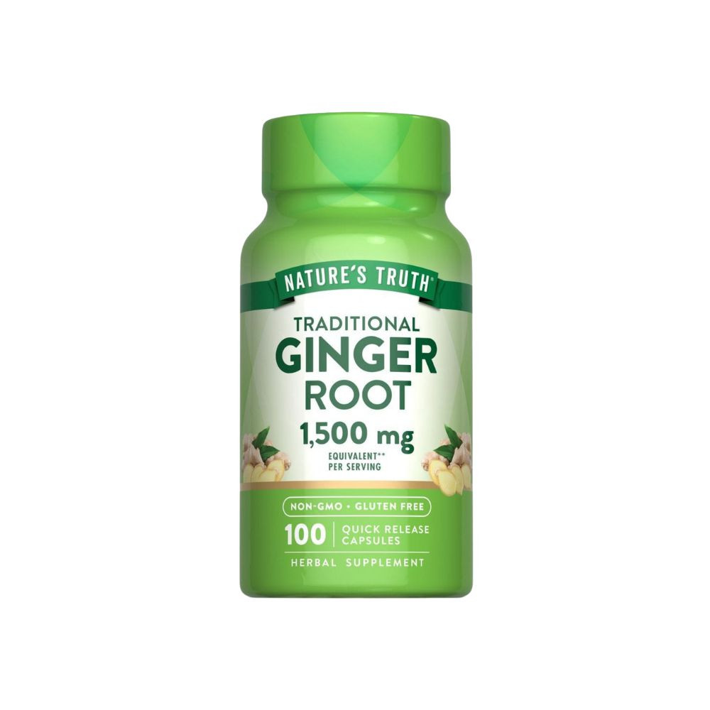 Nature’s Truth Ginger Root 550 mg – Digestive & Immune Support – 100 Capsules