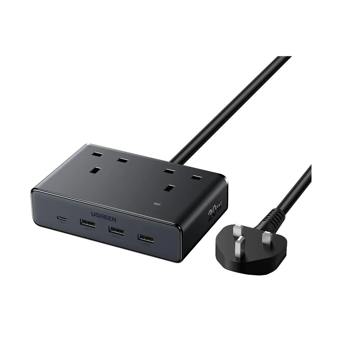 UGREEN Power Strip GaN 6 in 1 PD 20W (2AC, 3A1C, 1.5M)
