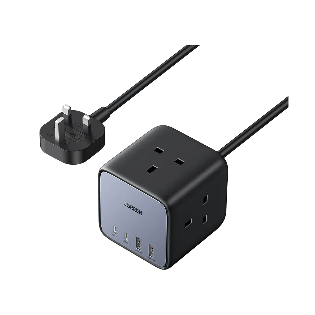 UGREEN Nexode Cube Power Strip 7 in 1 GaN 65W （3AC, 2C2A,1.8M)
