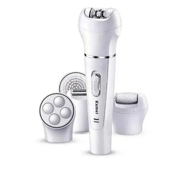 Kemei 5 in 1 Rechargeable Beauty Tools Kit for Face and Body Care