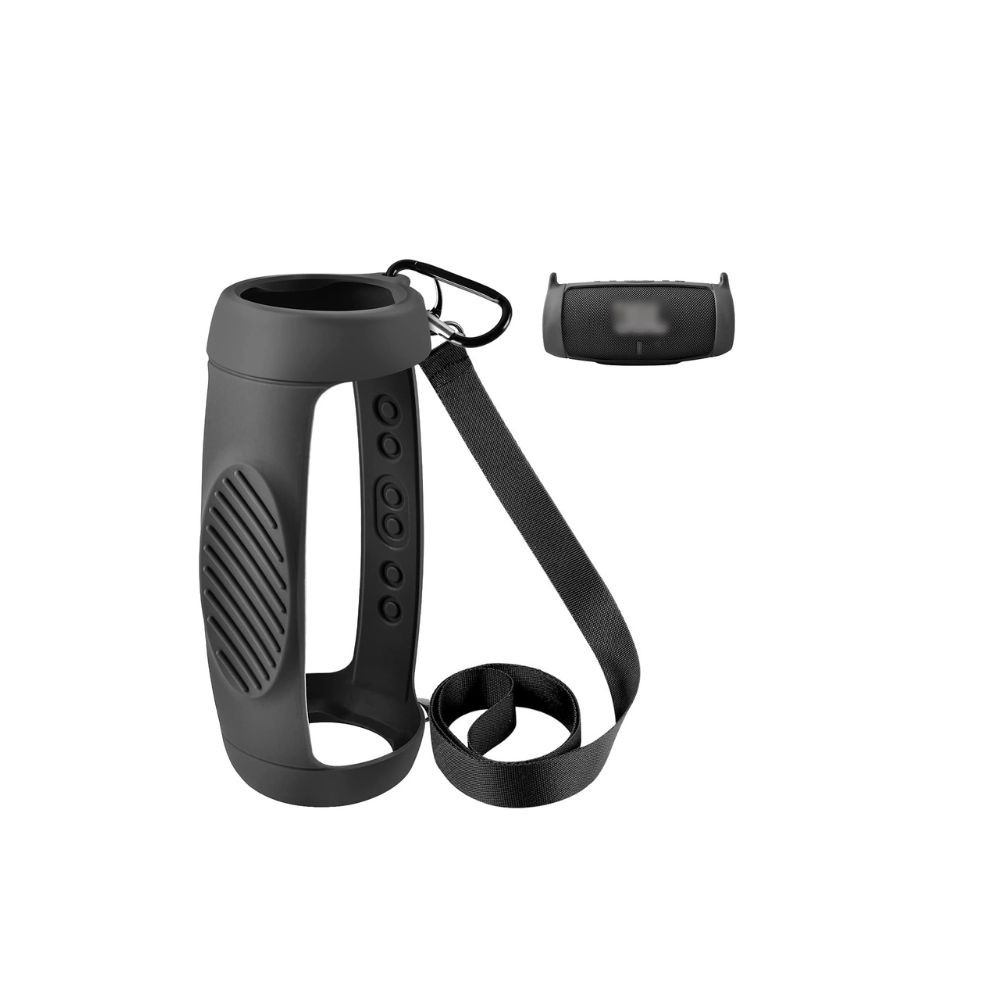 JBL FLIP 6 Bluetooth Speaker Silicone Protective Case, Portable Travel Carrying Case Storage Bag with Shoulder Strap and Carabiner