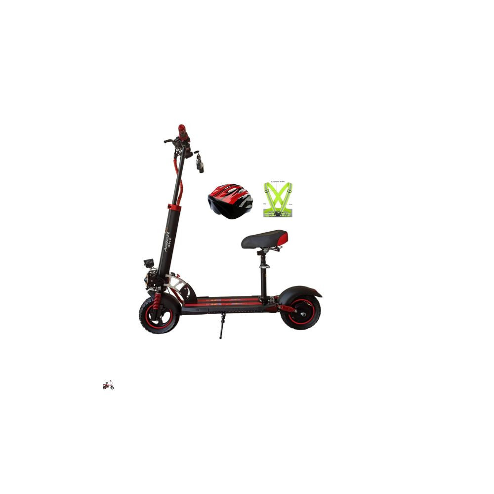 E10 Pro Electric Scooter , Speed 60Km, Battery 48V 13Ah 2000W, Foldable, Bluetooth Off Road 10 Inch Tires.