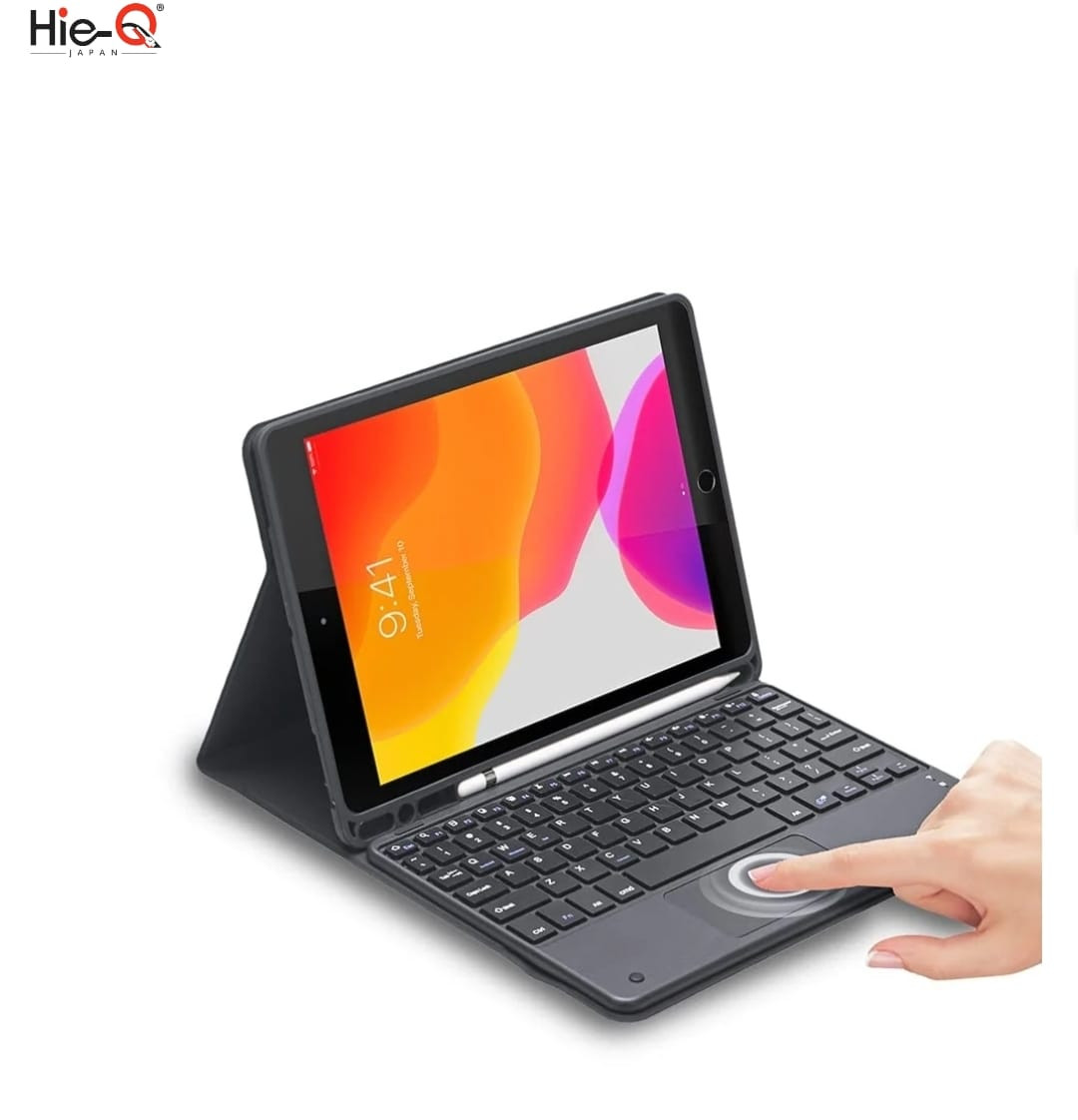 HIEQ Smart Keyboard 12.9 ‑ inch iPad Keyboard Case with Mousepad for 12.9- inch iPad