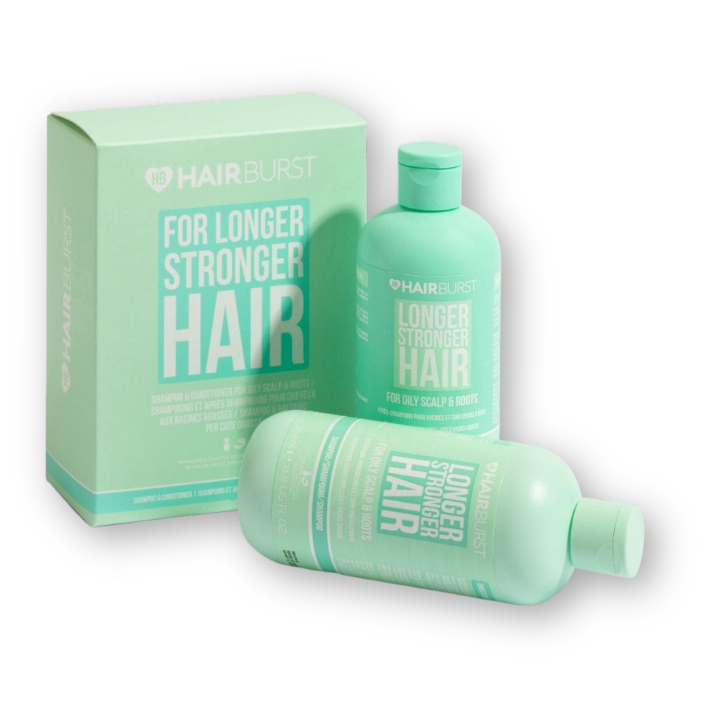 Hairburst Oily Scalp Root Shampoo Conditioner Duo Deep Cleanse Balance 2 x 350ml